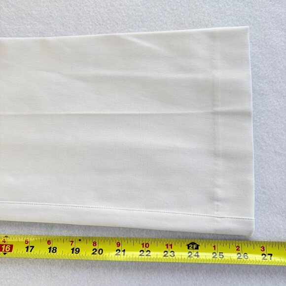 Spanx Women's Pull-on Stretch Boot Cut Back Mid Rise White Cropped Pants Size L - Picture 9 of 10